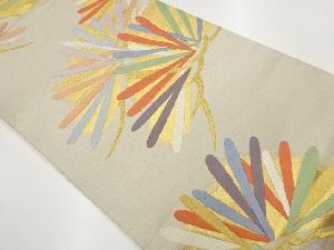 古都松模様織出し袋帯